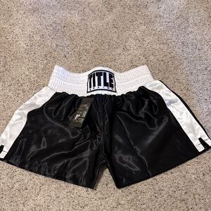 Title Women's Black and White Athletic Shorts